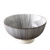 Copa de 6 pulgadas cuenco moderno nórdico simple rejilla color bajo esmalte vajilla de cerámica comida creativa avena sopa tazón para ramen