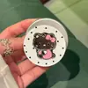 Superficie de Espejo Estilo Ins Lunares Gatito Gato Soporte Compatible con Funda de Teléfono Magnética Magsafe Gadget Perezoso de Escritorio Nuevo Modelo D