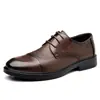 Zapatos de Piel para Hombre Zapatos de Tres Ojales Casual de Negocios Formal Británico Derby Zapatos de Boda Resistentes al Desgaste Viaje al Trabajo Zapatos para Hombre