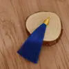Adorno de borla con hilo dorado de 8 cm, material de poliéster, accesorios para prendas de vestir, accesorios de borla colgante hechos a mano para DIY, compra al por mayor para mejor precio
