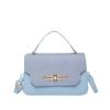 Bolso de Mano de Moda Tendencia, Bolso de Hombro de Moda Tendencia, Textura de PU, Bolso de Mujer con Empalme Estilo Occidental, Bolso Pequeño Cuadrado Cruzado de Color Contrastante