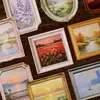 Pacote de Adesivos História Retrô: Série Caixa de Pintura para Colher Luz, Adesivos Decorativos DIY de Caixa de Pintura Vintage para Diários, 10 Folhas, 6 Designs