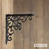 Suporte Triangular de Ferro Forjado e Ferro Fundido Espessado Estilo Retrô Europeu Suporte de Prateleira Fixa de Ângulo Reto Montado na Parede Suporte de Prateleira com Carga