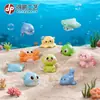Figuras de Animales Marinos para Micro-Paisajismo de Nuevos Productos Transfronterizos, Adornos DIY para Decoración de Acuarios, Pequeñas Decoraciones de Escritorio de Plástico