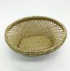 Cesta Vazada Tecida de Bambu Artesanal, Cesta Oval para Zongzi, Cesta Suspensa para Frutas, Cesta Tecida em Formato de Ovo