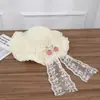 Sombrero de sol de cinta de encaje estilo japonés para niñas, sombrero de protección solar con lazo de fresa, sombrero de sol estilo pastoral, sombrero de paja para salidas