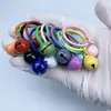 Pintura Xuan Ya color caramelo anillo de campana llavero accesorios llavero anillo colgante de bolsa accesorios DIY anillo de tarjeta