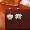 Pendientes de Flor de Concha Estilo Hada con Circonita, de Alta Gama, Modernos y Exquisitos Pendientes Largos con Borlas, Pendientes Elegantes y Elegantes