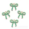 Accesorios Multicolores de Aleación de Zinc Esmaltada con Moño para Niñas: Pulsera, Aretes, Collar, Llavero, Colgante Hecho a Mano
