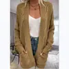 Cárdigan de Punto Trenzado con Aguja Gruesa de Comercio Exterior Europeo y Americano, Suéter de Color Sólido Versátil Estilo Perezoso, Chaqueta para Mujer, Primavera y Otoño Nuevo