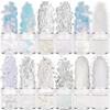Série de Natal de Inverno Mais Vendida Transfronteiriça Floco de Neve Branco Nail Art Lantejoulas Joias Acessórios Artesanais para Crianças Esmalte Cola