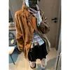 Falda Corta de Encaje Elástico de Cintura Alta en Forma de Capullo Línea A con Cordones, Lazo Favorito de la Blogger Mochie, Reductor de Edad MQ2018
