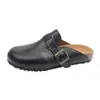 Mules de Cuero con Suela Gruesa Estilo Birkenstock para Mujer, Sin Cierre, Nuevo Modelo Primavera 2026