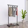 Estante para Secar Ropa de Pie Yaruifan con Doble Barra Telescópica, Altura Ajustable, Carrito Móvil para Ropa, Diseño Reforzado y Simple