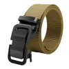 Cinturón Transpirable de Verano para Hombre con Hebilla Automática Sin Dientes de Nailon Imitación Cinturón para Entrenamiento Militar de Estudiantes Cinturón Casual de Lona para Pantalones
