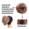 Comércio exterior europeu e americano Amazon flor botão bola cabeça anel de cabelo feminino invisível fofo natural bagunça preguiçosa falsa anel de cabelo moda