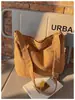 Bolso de Lona para Mujer, Gran Capacidad, Estilo Perezoso Vintage, Bolso Cruzado de Gran Capacidad, Versión Coreana, Estilo Artístico, Bolso de Hombro para Estudiante para Clase