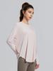 Outono Novo Estilo Exterior Desgaste Seda Gelo Solto Respirável Blusa Esportiva Feminina Corrida Manga Longa Camiseta Fitness All-match Top Trendy