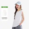 Camiseta de tirantes de algodón peinado casual de verano, hombro normal, corte holgado, cuello redondo, ropa unisex para niños, amigable con la piel, suave, transpirable y adecuada como camiseta interior