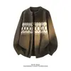 Nuevo Suéter Cardigan de Otoño 2026 para Hombre, Moda Trendy con Bloques de Color, Cuello Alto, Chaqueta de Punto Casual para Hombre