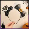 Diadema de Halloween para Niños Sombrero de Malla de Bruja Diadema de Calabaza Fantasma Accesorios para Disfraces de Fiesta Cosplay
