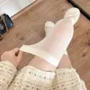 Calcetines por encima de la rodilla, calcetines blancos de terciopelo de leche, medias japonesas para niños, base de pantorrilla, medias blancas por encima de la rodilla jk negras