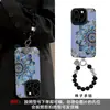 Corrente Dourada de Lótus adequada para capa de celular Apple 17promax iPhone15 Pele adesiva de Silicone 16 Retro 14 Feminino
