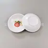 Yiwu comércio exterior prato redondo pequeno porcelana melamina louça redondo 2,5 polegadas 3,5 polegadas decalque pratinho prato de molho de soja prato de vinagre