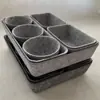 Caixa de Armazenamento de Feltro para Itens Diversos de Gaveta no Atacado, Cesta de Armazenamento de Lanches e Papelaria Moldada em Peça Única para Mesa, Personalizável
