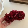Yi Mengling Mismo Estilo Milenio Chica Picante Conjunto Anillo Oreja Grande Hoja Sentido de Alta Calidad Exagerado Elegante Pendientes Pendientes Pendientes Pendientes