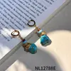 Pendientes de Perla Barroca Estilo Medieval, Pendientes de Lujo Ligero y Gama Alta, Pinzas para Orejas y Pendientes de Borla de Nicho Inspirados en el Diseño