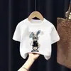 Camiseta de Manga Corta para Niños Algodón Puro Ropa con Estampado de Dibujos Animados para Niños Nuevo Verano 2026 Ropa de Verano para Bebés Ropa para Niños Tops