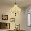 Candelabro de Tela Estilo Francés de Mediados de Siglo Lámpara de Restaurante Estilo Chino Nuevo Lámpara de Estudio Retro Estilo Nanyang Lámpara de Habitación Dormitorio B&B