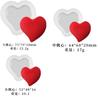 Resina epoxi DIY molde de epoxi para el Día de San Valentín adornos de corazón cortado colgante de amor molde de silicona venta al por mayor