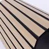 Paneles acústicos y de aislamiento acústico con veta de madera compuesta personalizados por el fabricante para salas de karaoke, dormitorios, paredes traseras de TV y paneles de insonorización para cines