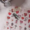 Adesivos de Unha Artística Prata Laser Cyansea Estilo Gótico Adesivos de Unha Populares Fábrica Atacado Adesivos Simples para Unhas
