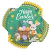 Servilletas Impresas de Feliz Pascua Transfronterizas Hechas de Pulpa de Madera Virgen, Desechables para Fiestas y Restaurantes Occidentales, Servilletas de Papel de Pascua