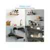 Suporte decorativo de ferro forjado de alta resistência estilo industrial prateleira de parede acessório de suporte simples