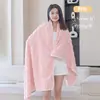 Empaque individual borde sin pelusa engrosado forro polar de coral terciopelo de bambú toalla de baño absorbente extra grande para adultos uso doméstico