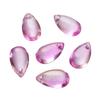 8 * 14mm gota de água de vidro pingente contas de vidro transparente diy handmade hairpin brincos pulseira jóias atacado
