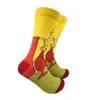 Modelos Transfronterizos de Comercio Exterior para Primavera, Otoño e Invierno Hombres y Mujeres Tendencia de Dibujos Animados Calcetines de Media Pantorrilla Calcetines de Algodón Sitio de Suministro