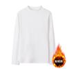 Camiseta de Manga Larga para Hombre con Cuello Redondo, Forro de Felpa Grueso, Terciopelo de Doble Cara, Versátil como Prenda Base, Ropa para Hombre, Otoño e Invierno 2025