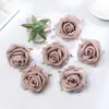 Z Nuevas Rosas de Terciopelo de Alta Gama, Cabezas de Flores de Rosa Artificiales, Accesorios para Ropa de Ramillete DIY, Materiales Florales al por Mayor, Flores Falsas