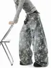 Jeans Rotos Estilo Americano con Estampado de Estrellas para Hombre, Nuevo Estilo Callejero de Verano, Pantalones Anchos Geniales, Pantalones Casuales Vintage