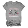 Europeo y Americano Nuevo Día de San Valentín Personalizado Manga Corta si Tuviera Sentimientos Versátil Cuello Redondo Trendy Camiseta