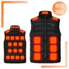 Ropa Calefactora Inteligente Transfronteriza de 28 Zonas Chaleco Cálido de Temperatura Constante Eléctrico Unisex para Invierno al Aire Libre Chaleco de Protección contra el Frío Calefactado Eléctricamente