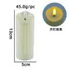 Luz de Vela Electrónica LED con Llama Inclinada y Cabeza de Bala Oscilante, Luz Ambiental Simulada sin Humo para Decoración de Bodas y Cumpleaños
