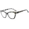 Moda Transfronteriza Floral Montura Pequeña Luz Azul Gafas Ojo de Gato Estilo Europeo y Americano Mismo Estilo Trendy Color Placa Gafas Planas