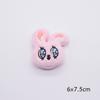 Peluche cabeza de conejo de dibujos animados accesorios DIY joyería material semiacabado bolsa de accesorios ropa zapatos y calcetines accesorios para sombrero