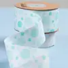 Fita com estampa de bolinhas coloridas Laço DIY Acessórios de cabelo Presente Floricultura Embalagem de flores Fita de bolinhas combinando cores